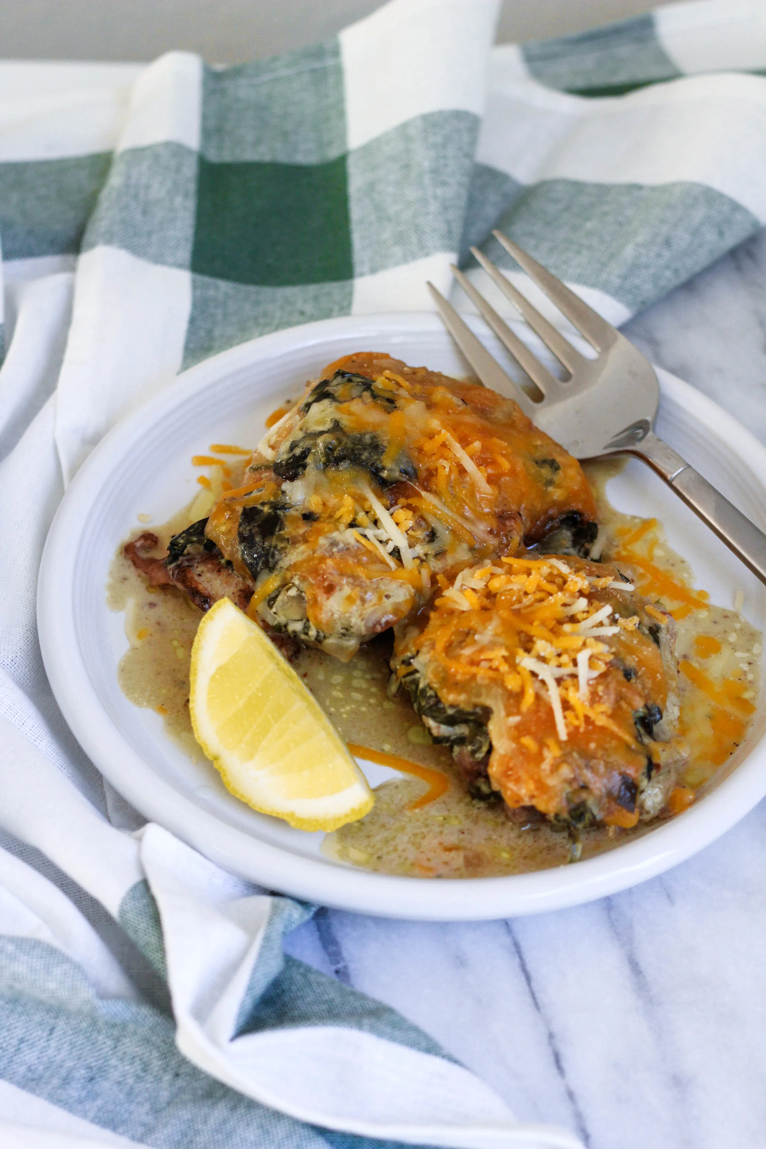 Cheesy Chicken Spinach Bake (Low-Carb, Keto) — Freckled Italian